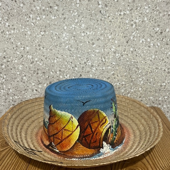 Multicolor Straw Hat - Picture 4 of 6